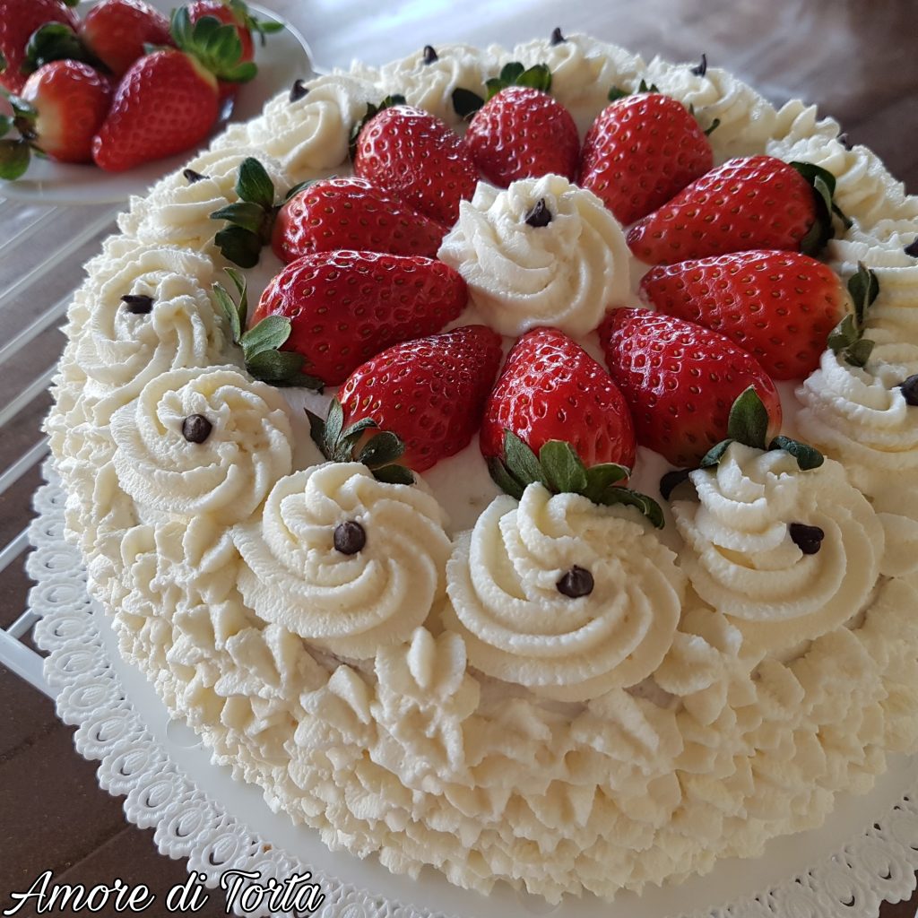 Torta fragole e mascarpone