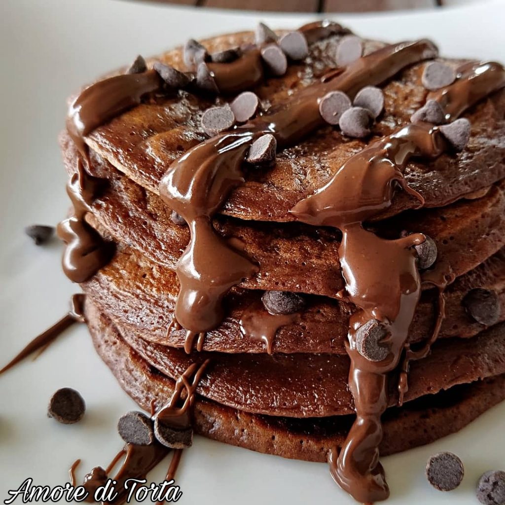 Pancake di albumi al cacao | Senza zucchero