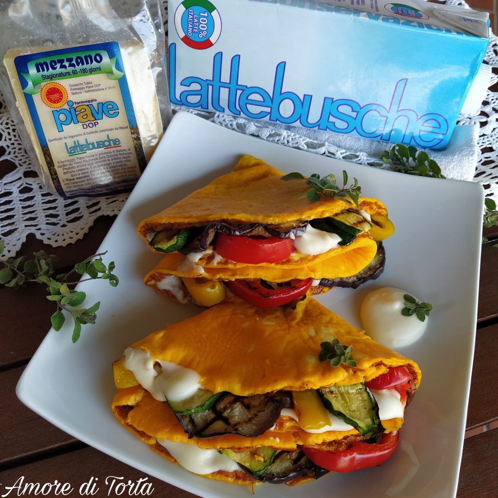 omelette vegetariane lattebusche