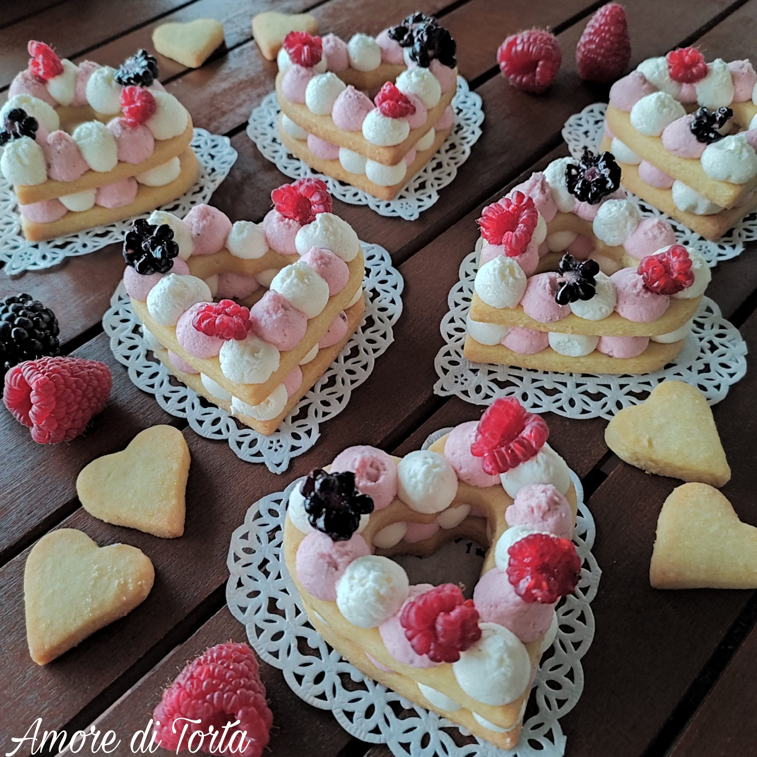 Cuori di San Valentino | Cream tart