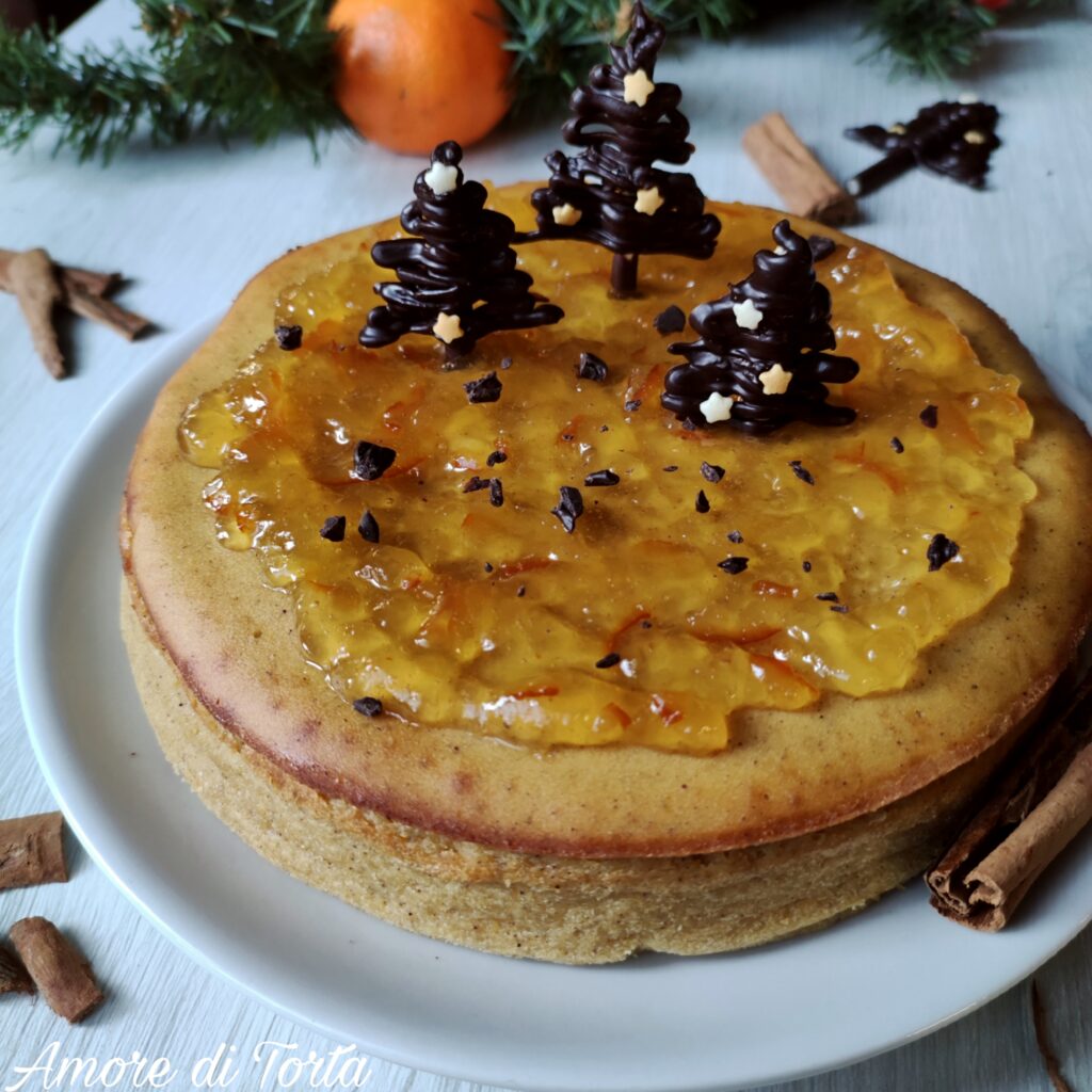 torta cremosa ricotta arancia e cannella