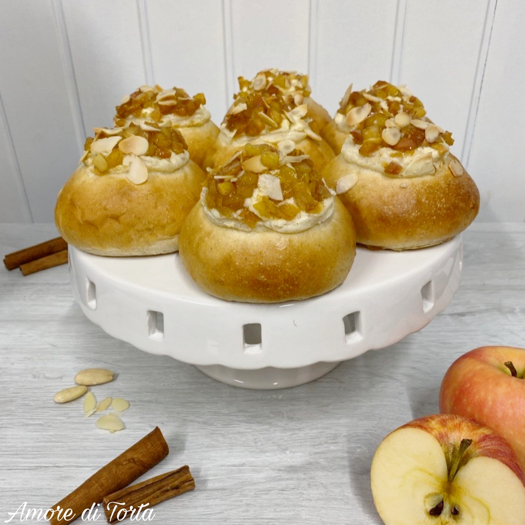 Brioche Cheescake alle Mele